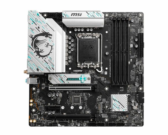 MSI B760M GAMING PLUS WIFI | Socket LGA 1700 | Intel B760 | 4xDDR5 | Micro-ATX | Moederbord