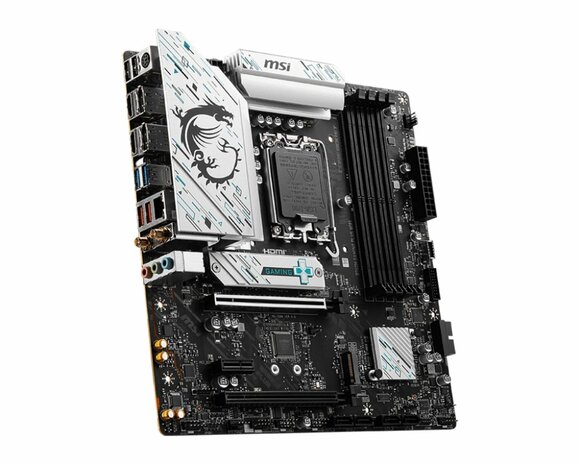 MSI B760M GAMING PLUS WIFI | Socket LGA 1700 | Intel B760 | 4xDDR5 | Micro-ATX | Moederbord