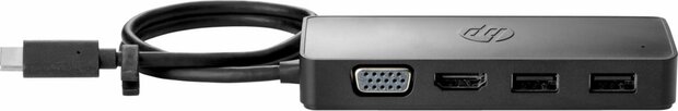 HP 7PJ38AA | Travel Hub G2 | USB-C | Zwart