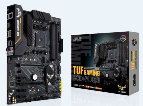ASUS TUF GAMING B450-PLUS II | Socket AM4 | AMD B450 | 4xDDR4 | ATX | Moederbord