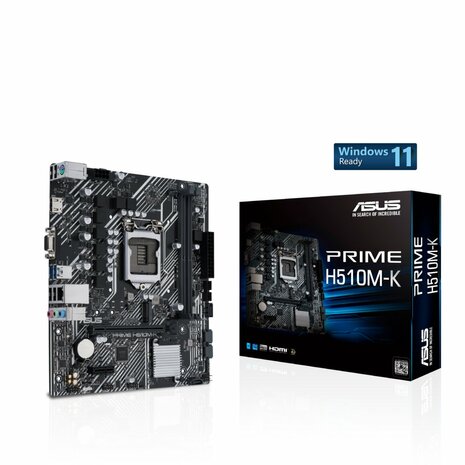 ASUS PRIME H510M-K | Socket LGA 1200 | Intel H510 | Micro-ATX | Moederbord