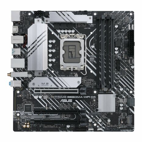 ASUS PRIME B660M-A WIFI D4 | Socket LGA 1700 | Intel B660 | 4xDDR4 | Micro-ATX | Moederbord