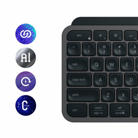 Logitech MX Keys S | Draadloze Muis en Toetsenbordcombo | QWERTY