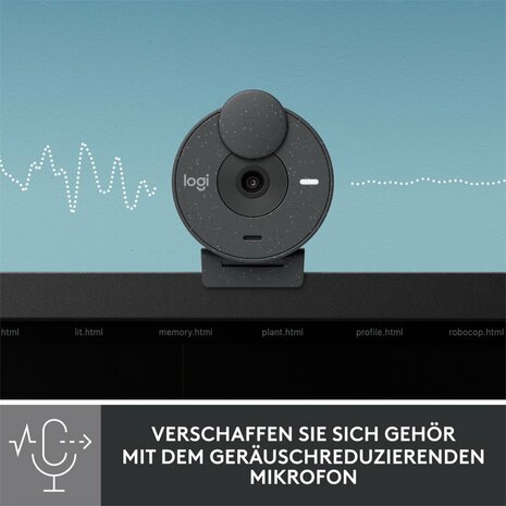 Logitech Brio 300 | 1080P 30FPS USB-C Webcam met Microfoon