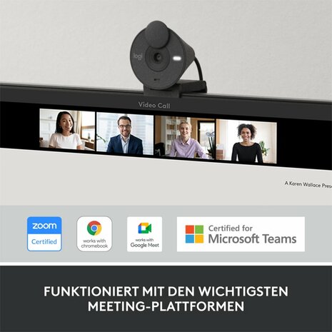 Logitech Brio 300 | 1080P 30FPS USB-C Webcam met Microfoon