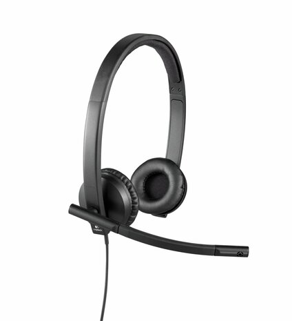 Logitech H570e | Bedraade On-ear USB-A Headset | Zwart