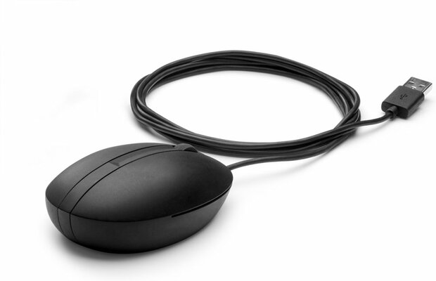 HP 320M | Ambidextrous Bedrade Muis | USB-A | 1000 DPI | Zwart