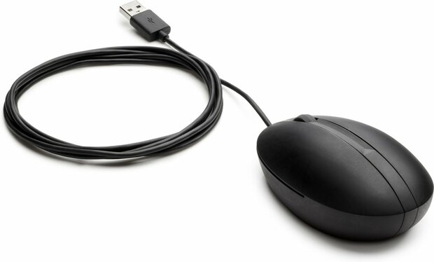 HP 320M | Ambidextrous Bedrade Muis | USB-A | 1000 DPI | Zwart