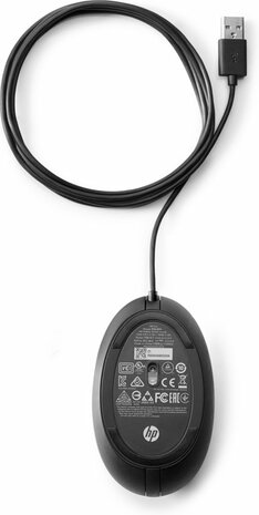 HP 320M | Ambidextrous Bedrade Muis | USB-A | 1000 DPI | Zwart