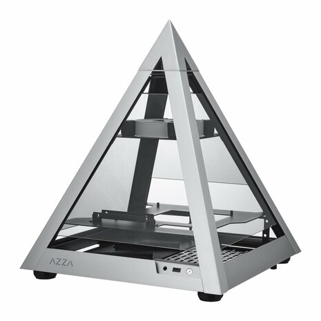 Azza Pyramid Mini | Mini-ITX Case | Grijs/Zwart