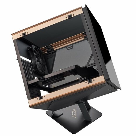 Azza Regis Cube Case | Zwart, Goud, Grijs