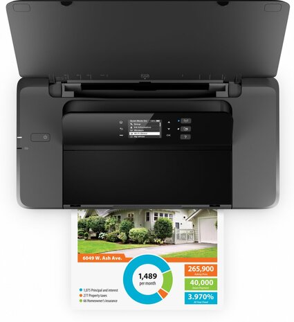 HP OfficeJet 200 | CZ993A | Draagbare A4 Inkjetprinter | Wi-Fi & USB 2.0 | Accu & HP Fast Charge | 10 ppm Zwart / 7 ppm Kleur