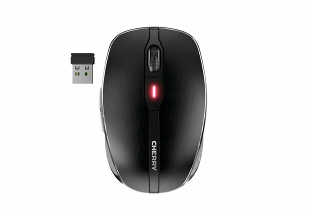 Cherry MW 8C Advanced | Ambidextrous Draadloze Muis | RF-Draadloos + Bluetooth | 3200 DPI | Zwart/Grijs