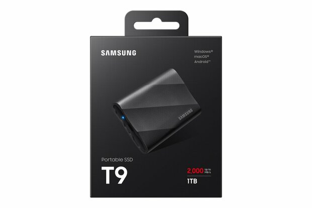 Samsung T9 1TB Portable SSD - 2.000MB/s Zwart