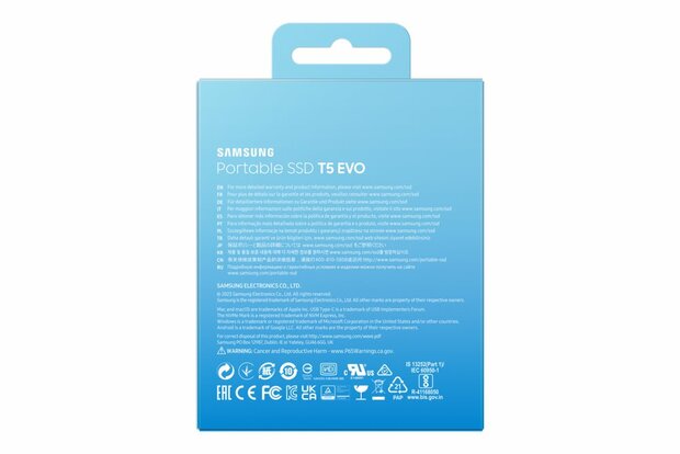 Samsung T5 EVO 2TB Portable SSD - 460 MB/s Zwart