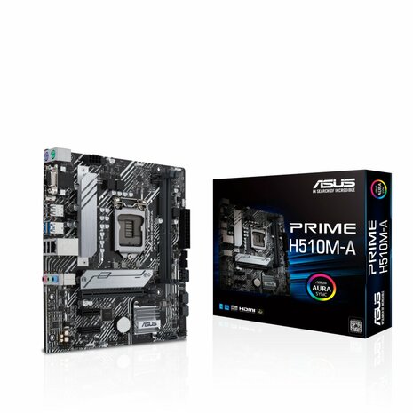 ASUS PRIME H510M-A ARGB | Socket LGA 1200 | Intel H510 | 2xDDR4 | Micro-ATX | Moederbord