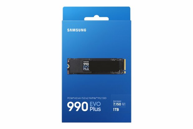 Samsung 990 EVO Plus | 1TB NVMe SSD | M.2 | Gen4 | 7.250MB/s