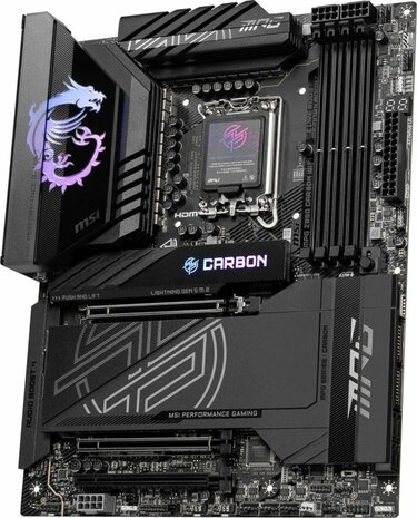 MSI MPG Z890 CARBON WIFI | Socket LGA 1851 | Intel Z890 | 4xDDR5 | ATX | Moederbord