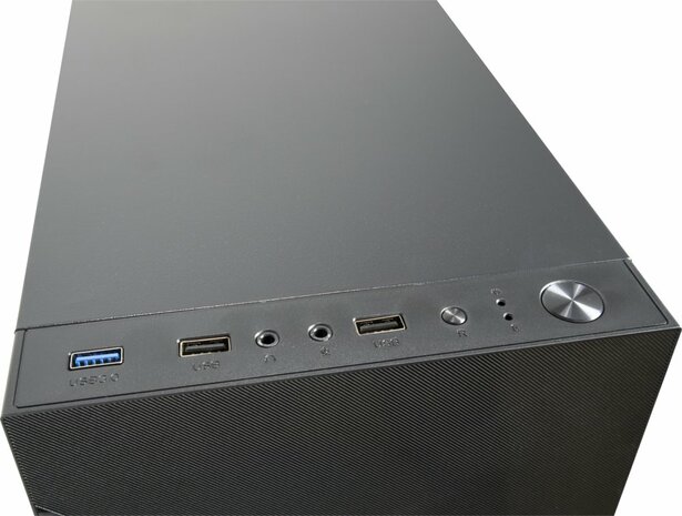 Inter-Tech A-303 Slant | Midi Tower | Zwart