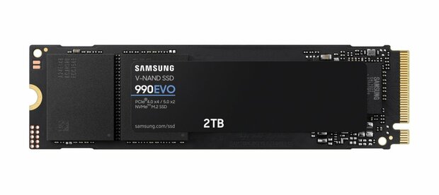 Samsung 990 EVO | 2TB NVMe SSD | M.2 | Gen4 | 5.000MB/s