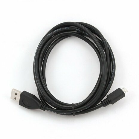 Gembird CCP-MUSB2-AMBM-1M | USB 2.0 | USB-A naar Micro-USB-B | 1m | Zwart