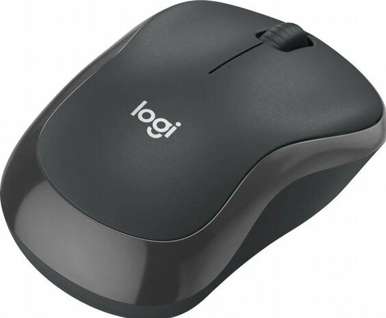 Logitech M240 for Business | Ambidextrous Draadloze Muis | RF-Draadloos + Bluetooth | 4000 DPI | Grafiet