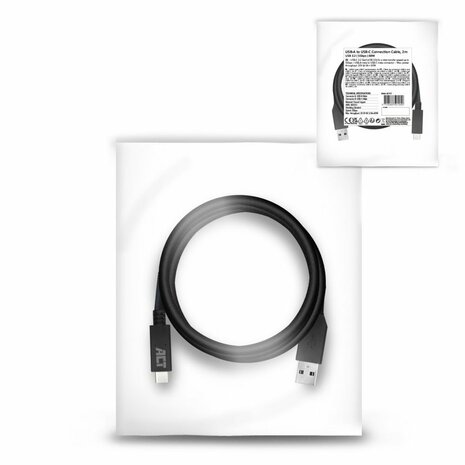 ACT AC7417 | USB 3.2 Gen 1 | USB-C naar USB-A | 2m | Zwart