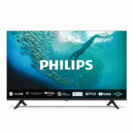 Philips 65PUS7009/12 65" | 4K Ultra HD LED Smart TV | Titan OS + Wifi | HDR10+ | Slank Design en Geavanceerd Geluid | 60Hz