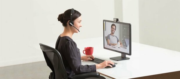 Logitech C930e Business | 1080p 30FPS USB Webcam met Microfoon