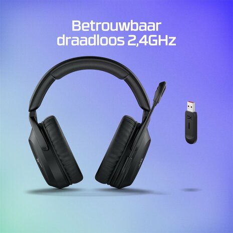 HyperX Cloud Stinger 2 | Draadloze Over-ear Headset | USB-A Receiver | Zwart