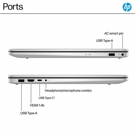 HP 17-cp3005dx | 17.3'' F-HD IPS | AMD Ryzen 5 7430U | 16GB | 512GB | W11 Home