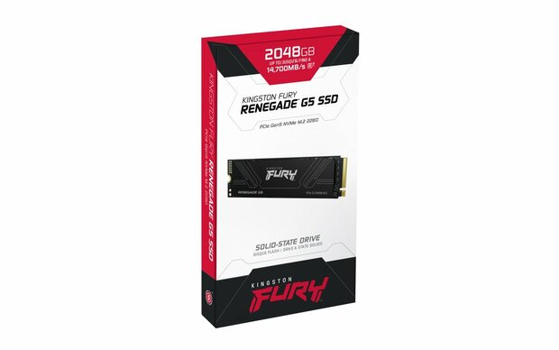 Kingston Fury Renegade G5 | 2TB NVMe SSD | M.2 | Gen5 | 14.700MB/s