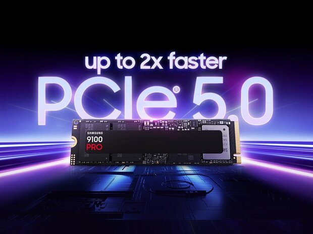 Samsung 9100 PRO | 2TB NVMe SSD | M.2 | Gen5 | 14.700MB/s