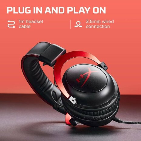 HyperX Cloud II Gaming Headset | Zwart/Rood