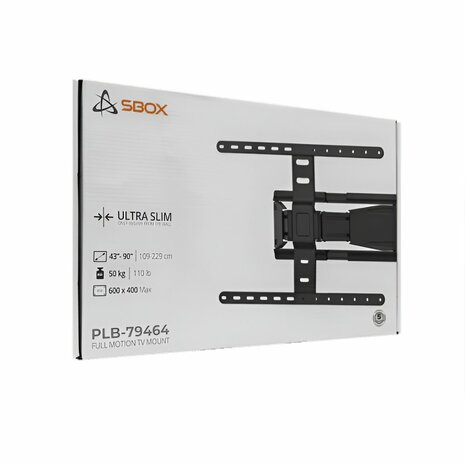 SBOX PLB-79464 | Verstelbare TV-beugel | 43-90" | Max 50kg | VESA 600x400