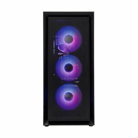 White Shark WARHEAD | Midi Tower Case | Inclusief 4 RGB Fans | Zwart