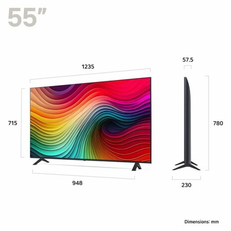 LG NanoCell 55NANO82T6B | 55'' Ultra HD 4K | NanoCell Smart TV | Wifi | WebOS | HDR10 | 60Hz
