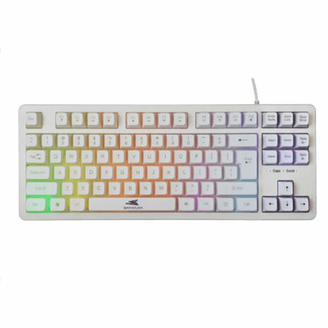 Baracuda KRILL RGB | Tenkeyless Bedraad Gaming Toetsenbord | QWERTY | Wit