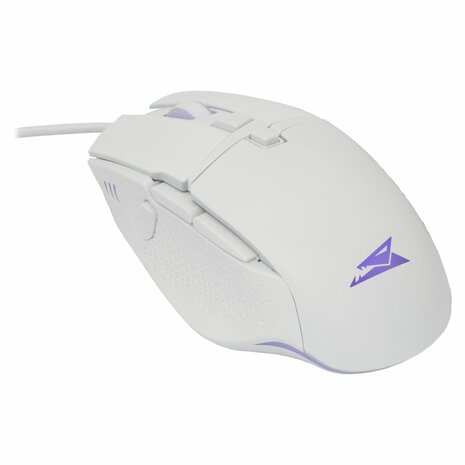 Baracuda RAPTOR RGB | Bedrade Gaming Muis | USB-A | 6400 DPI | Wit