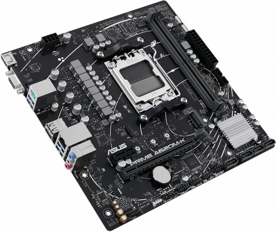 ASUS Prime A620M-K | Socket AM5 | AMD A620 | 2xDDR5 | Micro-ATX | Moederbord