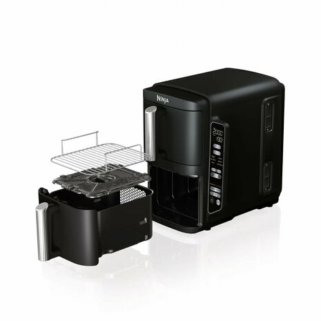 Ninja SL300EU Airfryer | Dubbele Mand | 7,6 Liter | Vrijstaand | 1750 Watt | Zwart