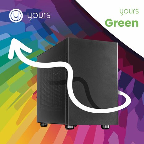 YOURS GREEN | AMD Ryzen 5 | 16GB | 1TB | HDMI | W11 Professional | Small Form Factor Behuzing