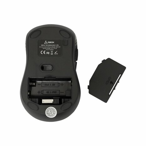 SBOX WM-993R | Draadloze Muis | Rechtshandig | RF | 1600 DPI | Rood