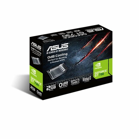 Asus GeForce GT 730 | 2GB GDDR5 VRAM | Low Profile | Videokaart | GPU | Nvidia