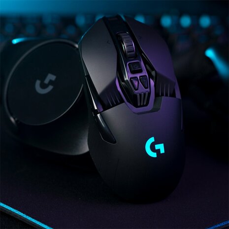 Logitech G903 Lightspeed | Ambidextrous Draadloze Gaming Muis | RF-Draadloos + USB-A | 25.600 DPI | Zwart