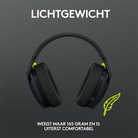 Logitech G435 Wireless Gaming Headset | Bluetooth & Lightspeed | Hoofdband | Zwart