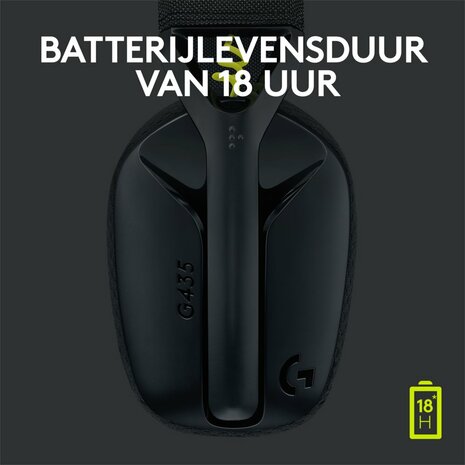 Logitech G435 Wireless Gaming Headset | Bluetooth & Lightspeed | Hoofdband | Zwart