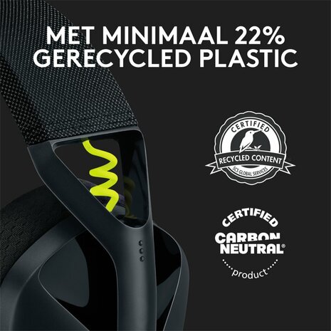 Logitech G435 Wireless Gaming Headset | Bluetooth & Lightspeed | Hoofdband | Zwart