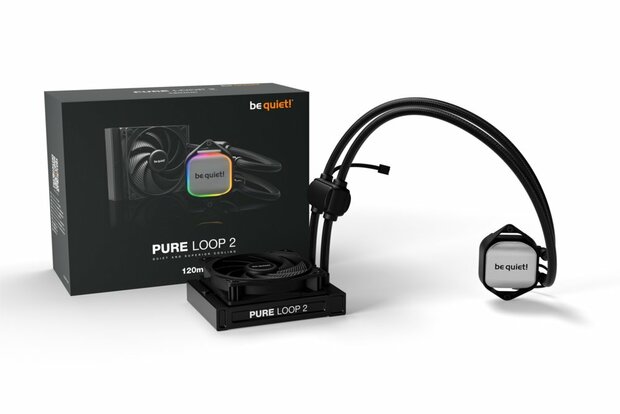 be quiet! PURE LOOP 2 120mm | All-in-One CPU Waterkoeler | Zwart