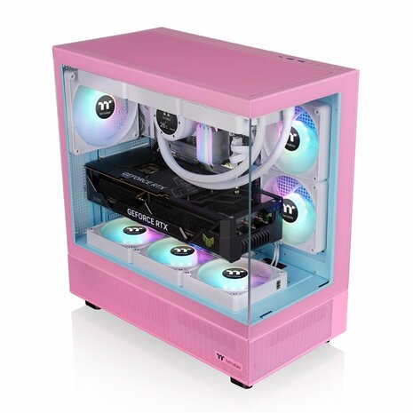 Thermaltake View 270 TG ARGB | Mid Tower Case | Bubble Pink (CA-1Y7-00MAWN-00)